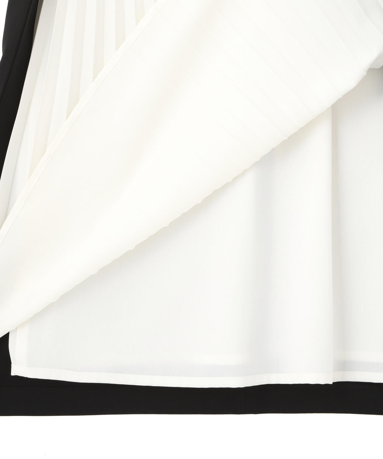 バイカラープリーツワンピース