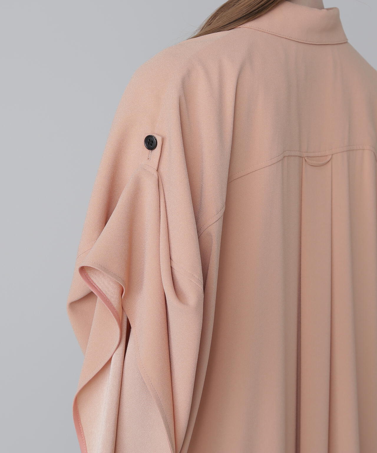 45r撚杢平のテントワンピースゆったり超美品50600円 45r撚杢