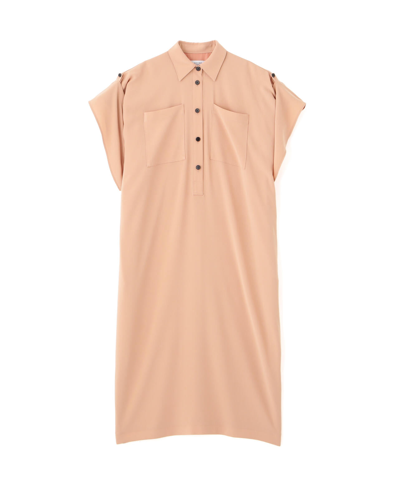 極美品 アドーア ADORE バックサテンアムンゼンワンピース ネイビー 36