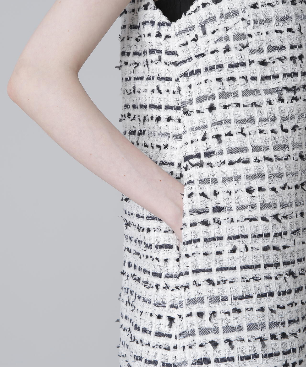 BLACK LABEL＞デニムツィードワンピース | ADORE（アドーア