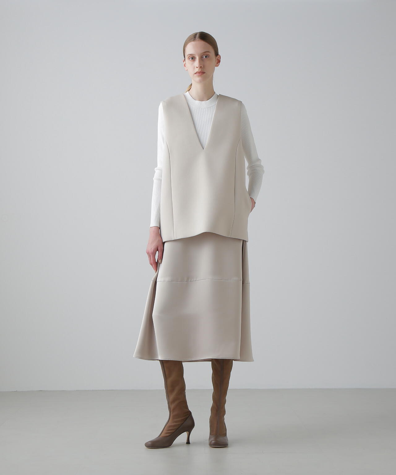 カルゼスポンジボンディングワンピース