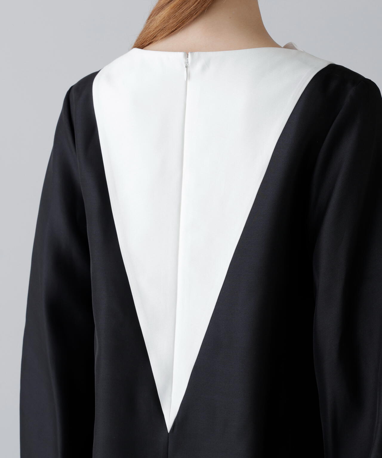 ＜BLACK LABEL＞シルクダブルクロスワンピース