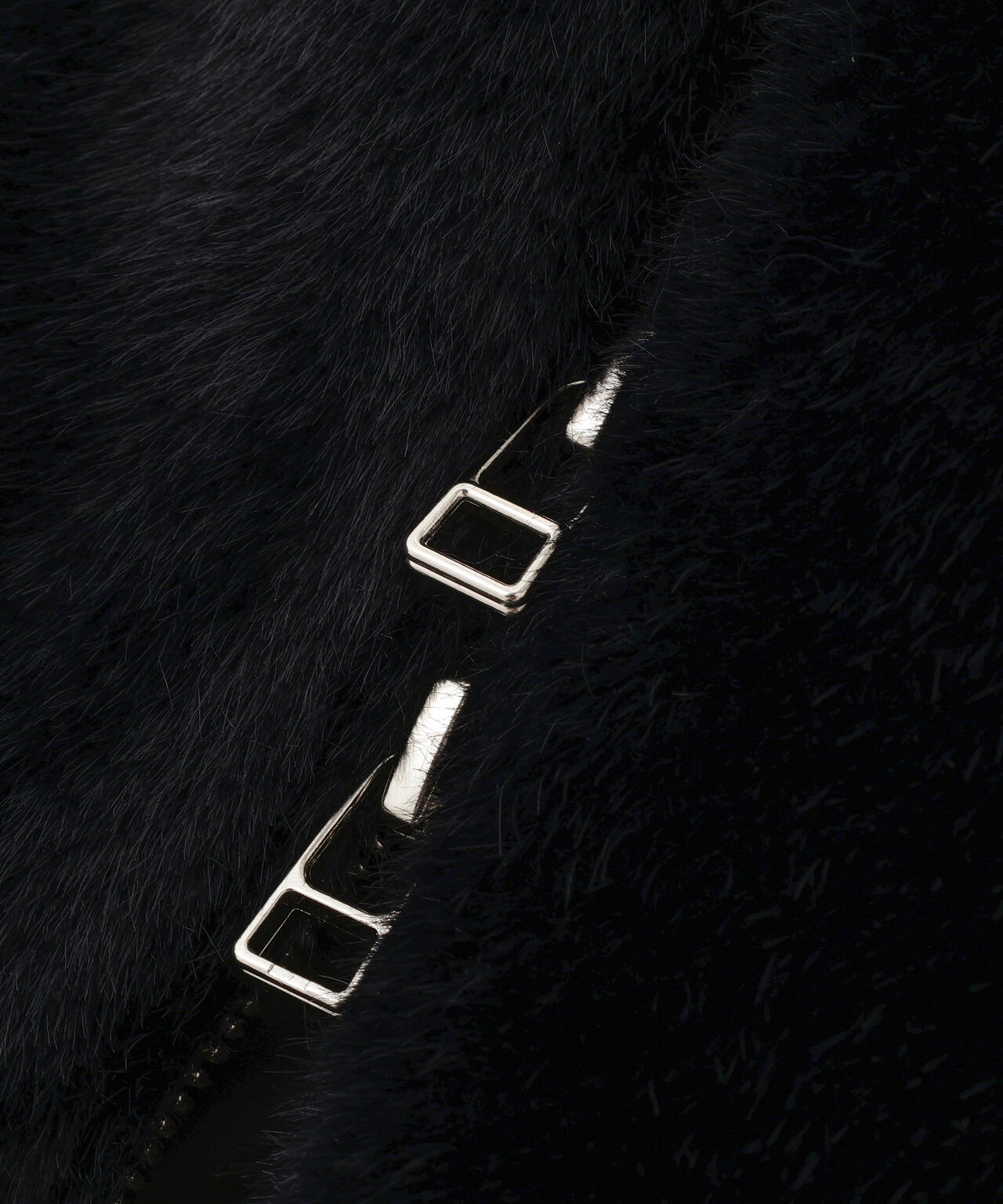 ADORE ミンクファー レザー ダウン ジャケット ライダース 38 アドーア ADORE(アドーア)｜ファーコンビダウンジャケット/ブラック の通販