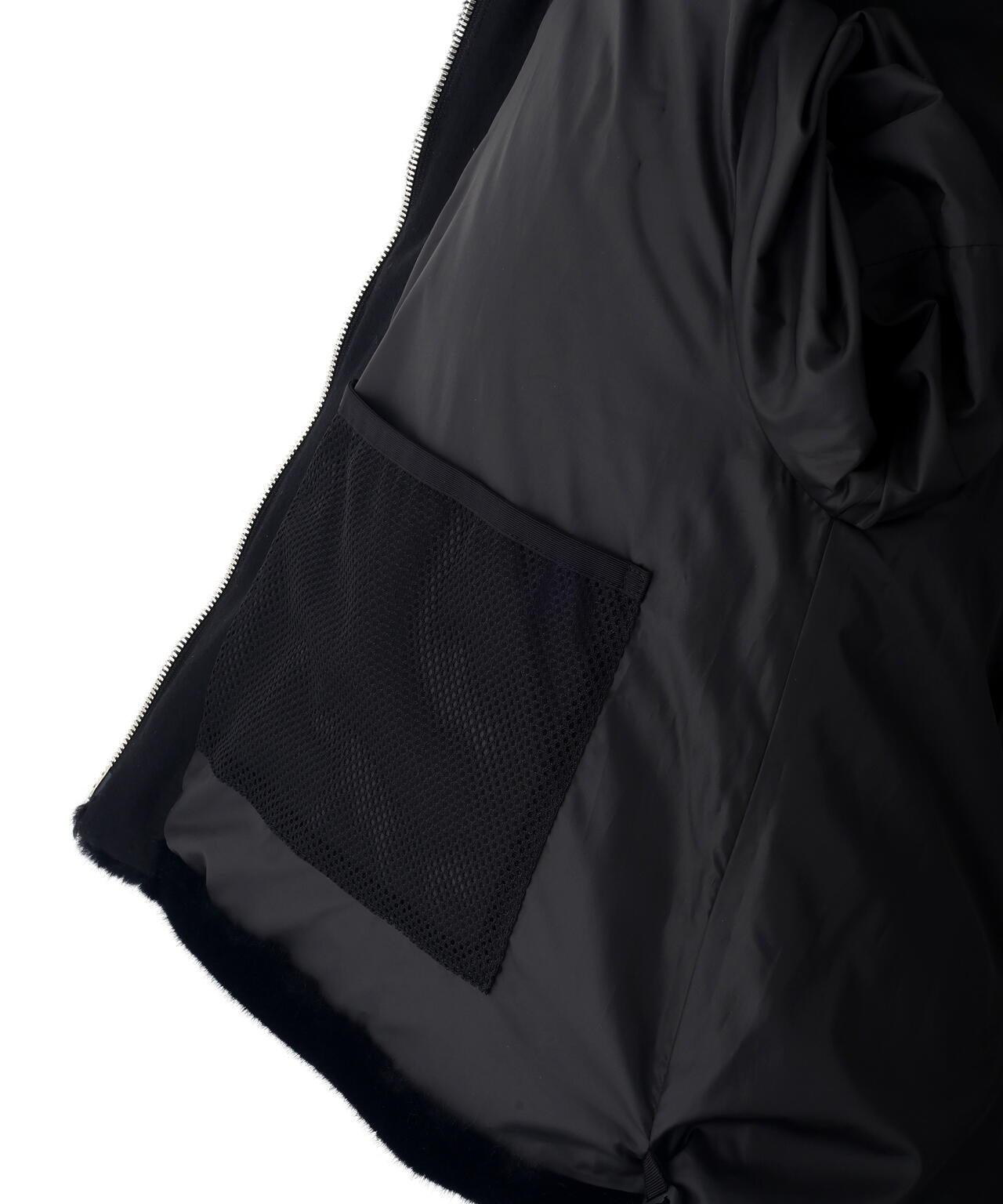 ファーコンビダウンジャケット