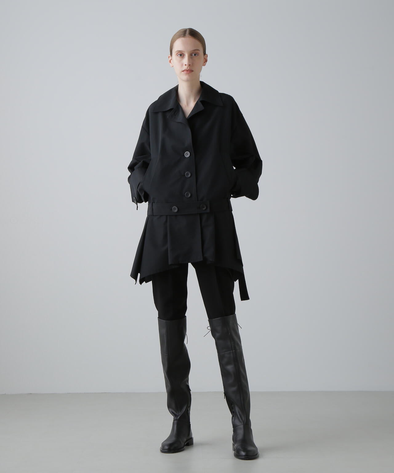 コットンナイロングログランジャケット