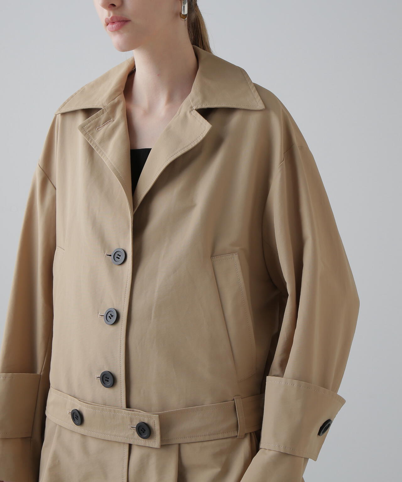 コットンナイロングログランジャケット