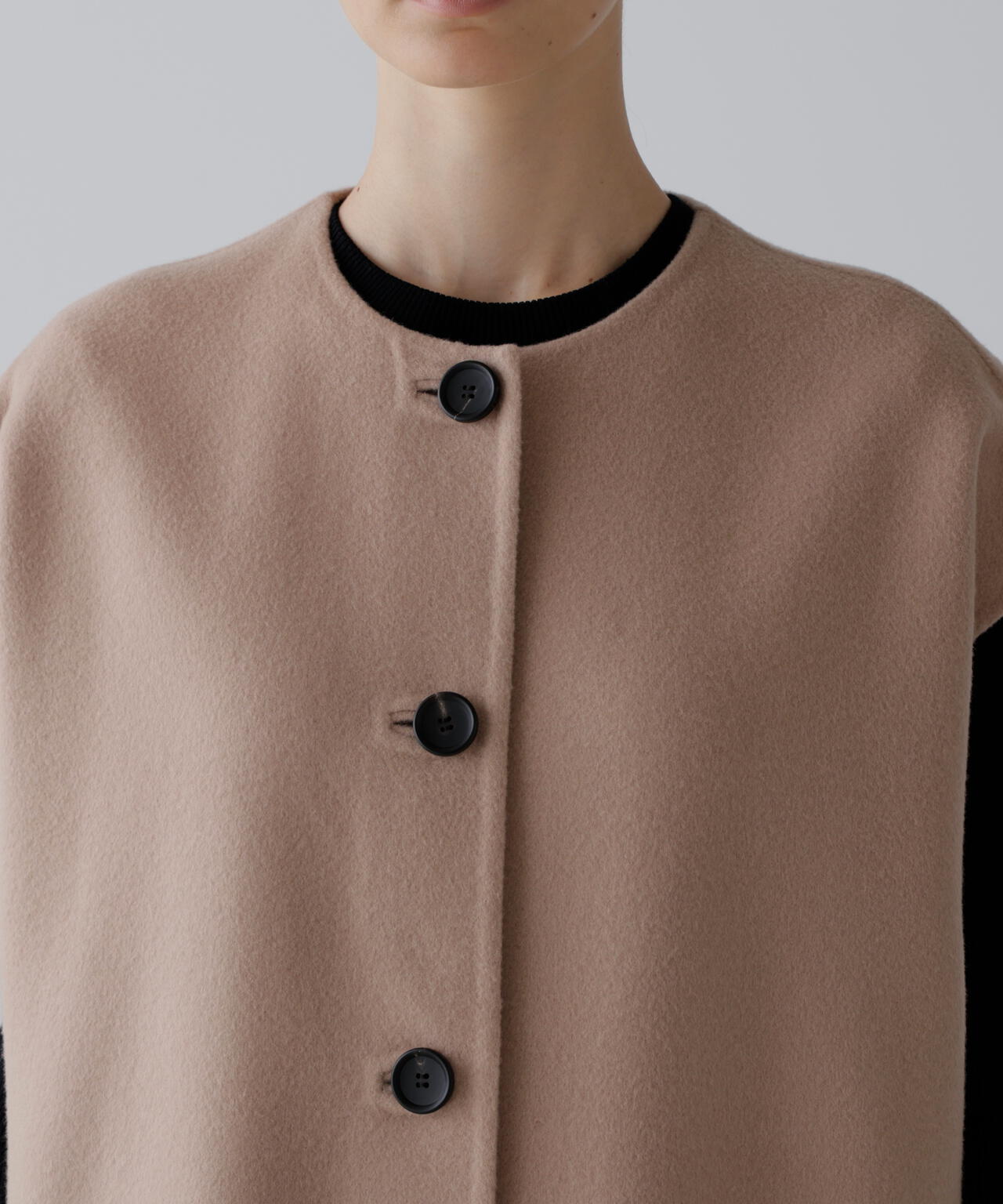 ソリッドウールリバーノーカラージレ | ADORE（アドーア