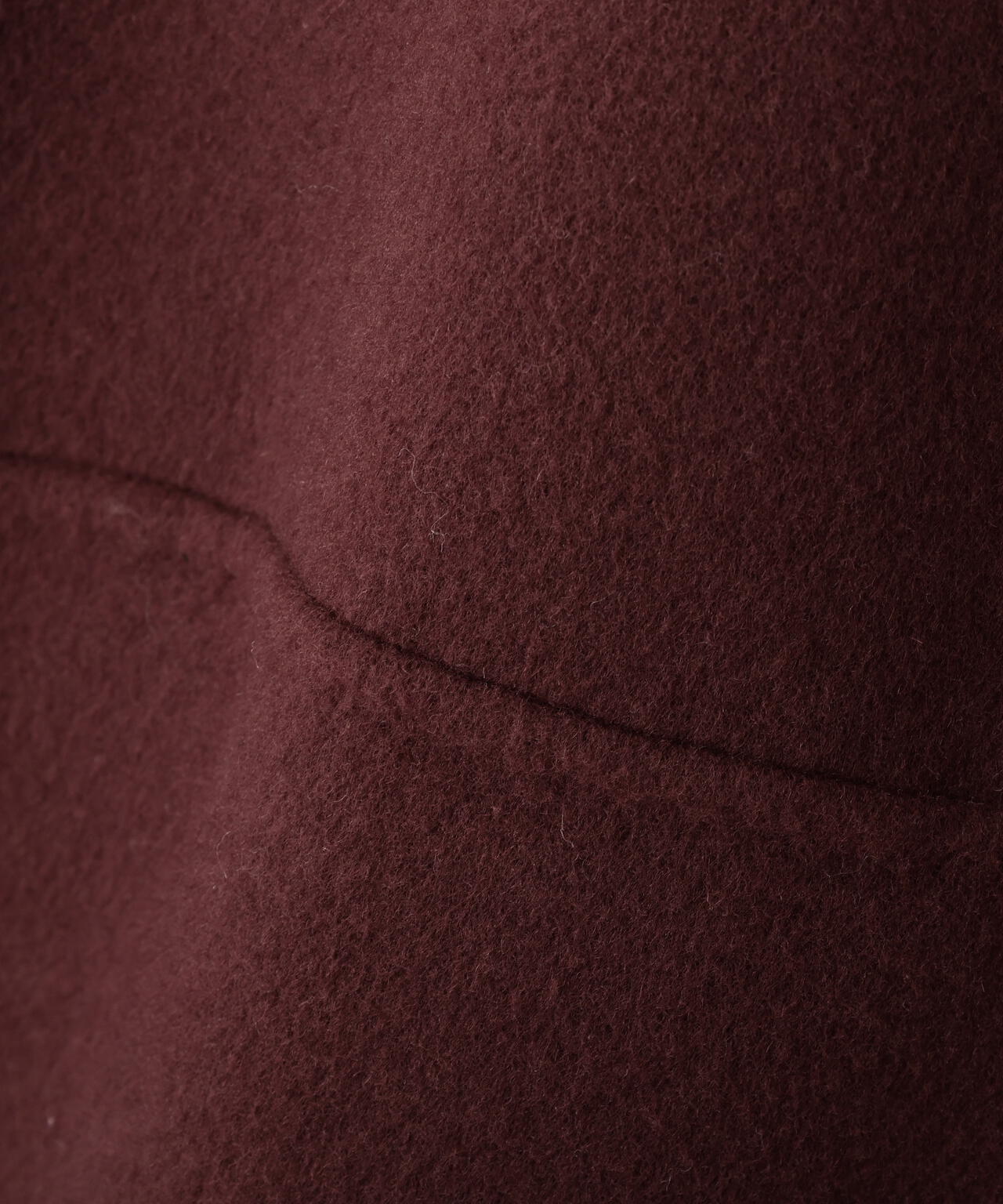 ソリッドウールリバーノーカラージレ