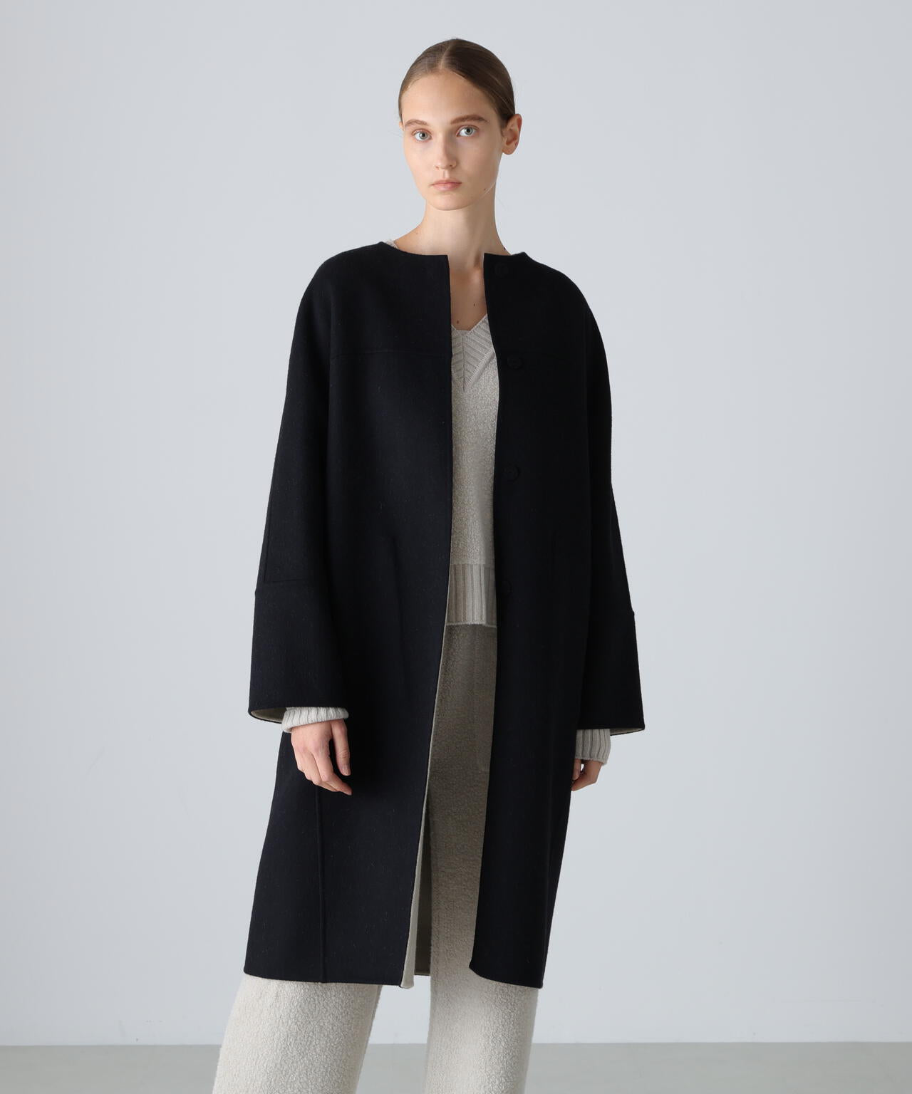 ソフィードール　コクーンリバーコート Ca混2TONEリバーコクーンコート | ADORE（アドーア