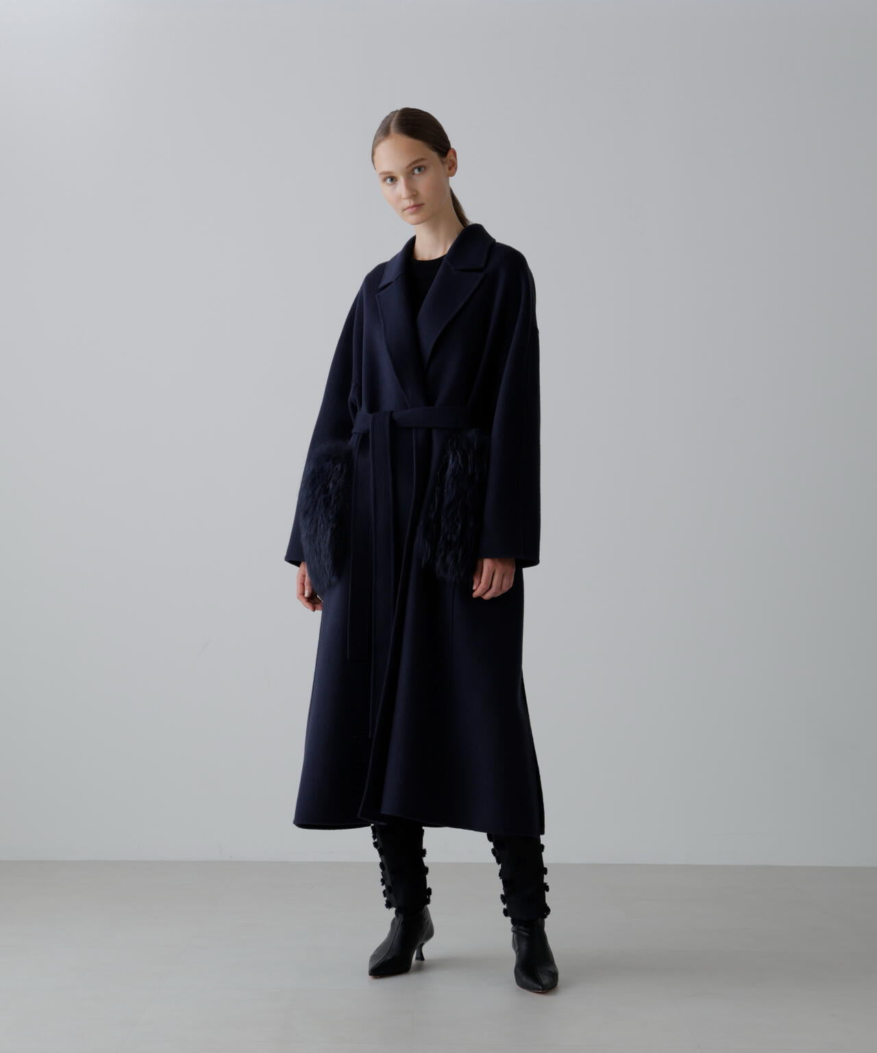 ソリッドウールリバーコート