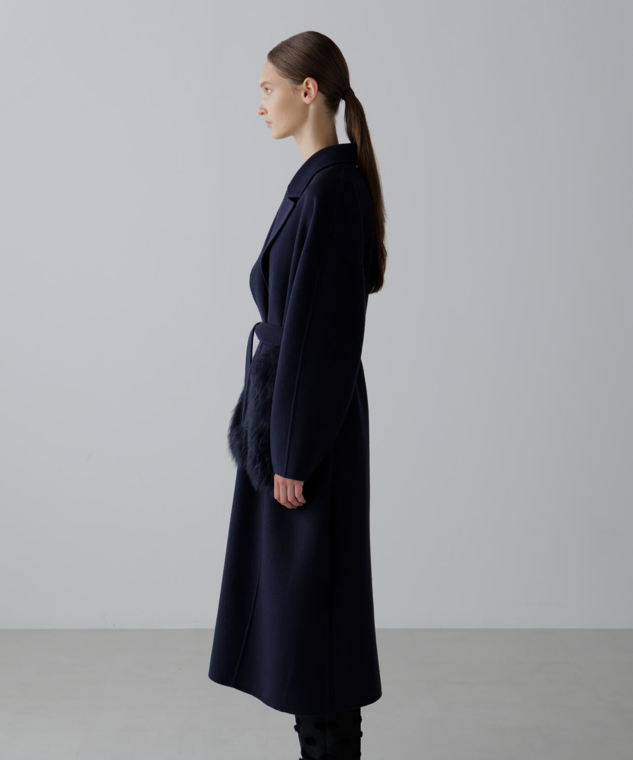 ソリッドウールリバーコート