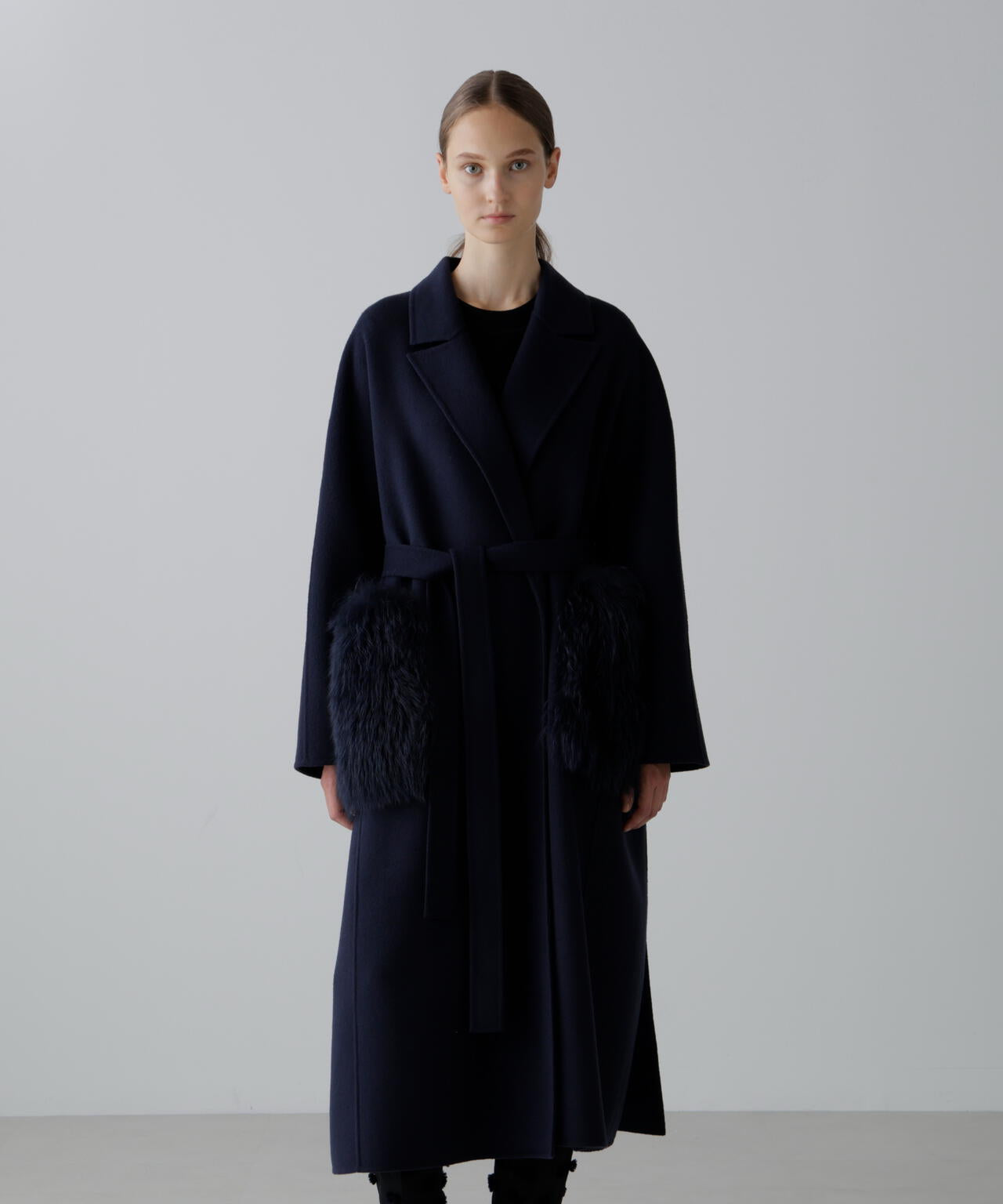 ソリッドウールリバーコート