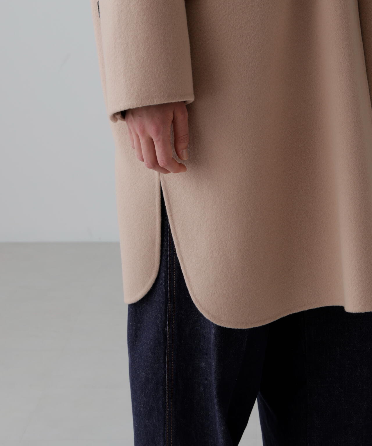 ソリッドウールリバーノーカラーコート | ADORE（アドーア） ｜【公式