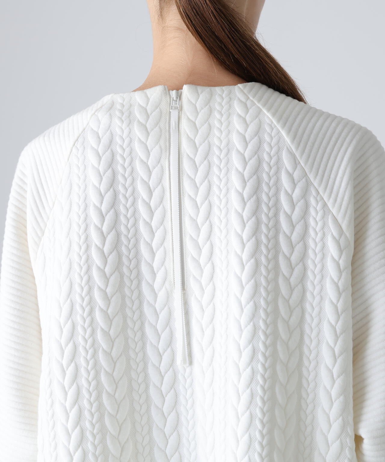 ジャガードジャージートップス