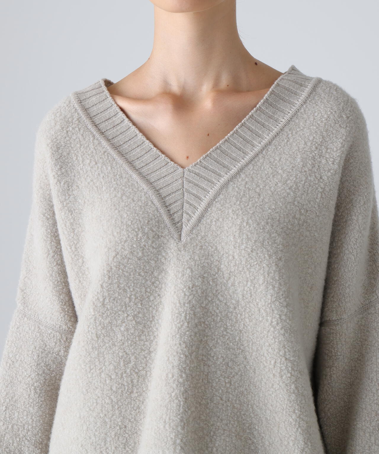 パイルニットプルオーバー