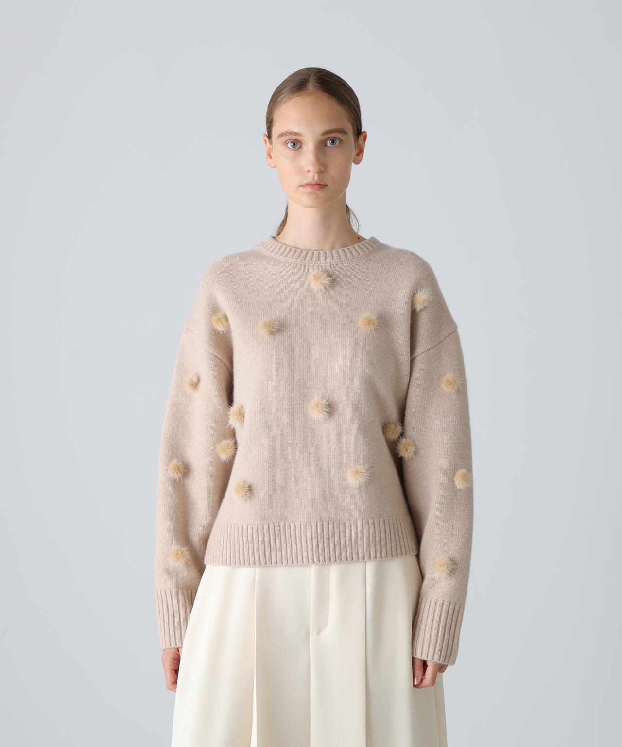 美品◎ADORE アドーア シルクウールツイルニットトップス クリーム 近年 レイヤードニット | ADORE（アドーア） ｜【公式】通販mix.tokyo