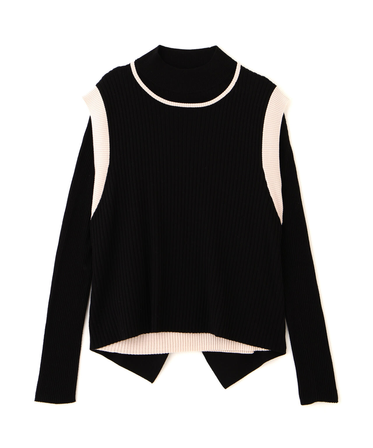 【美品】ADORE アドーア ケープレイヤードニット ブラック 38 24ss 美品】アドーア ケープレイヤードニット ブラック 38 24ss