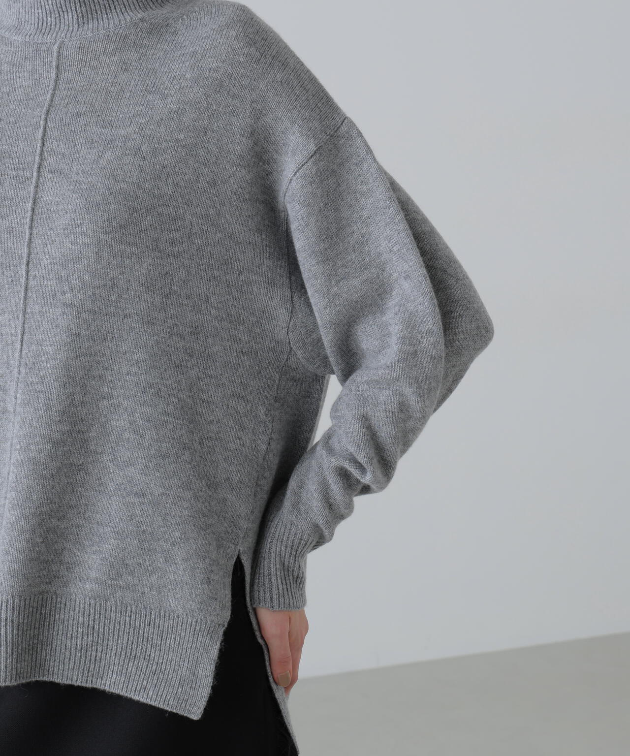 ウールカシミヤニットタートル