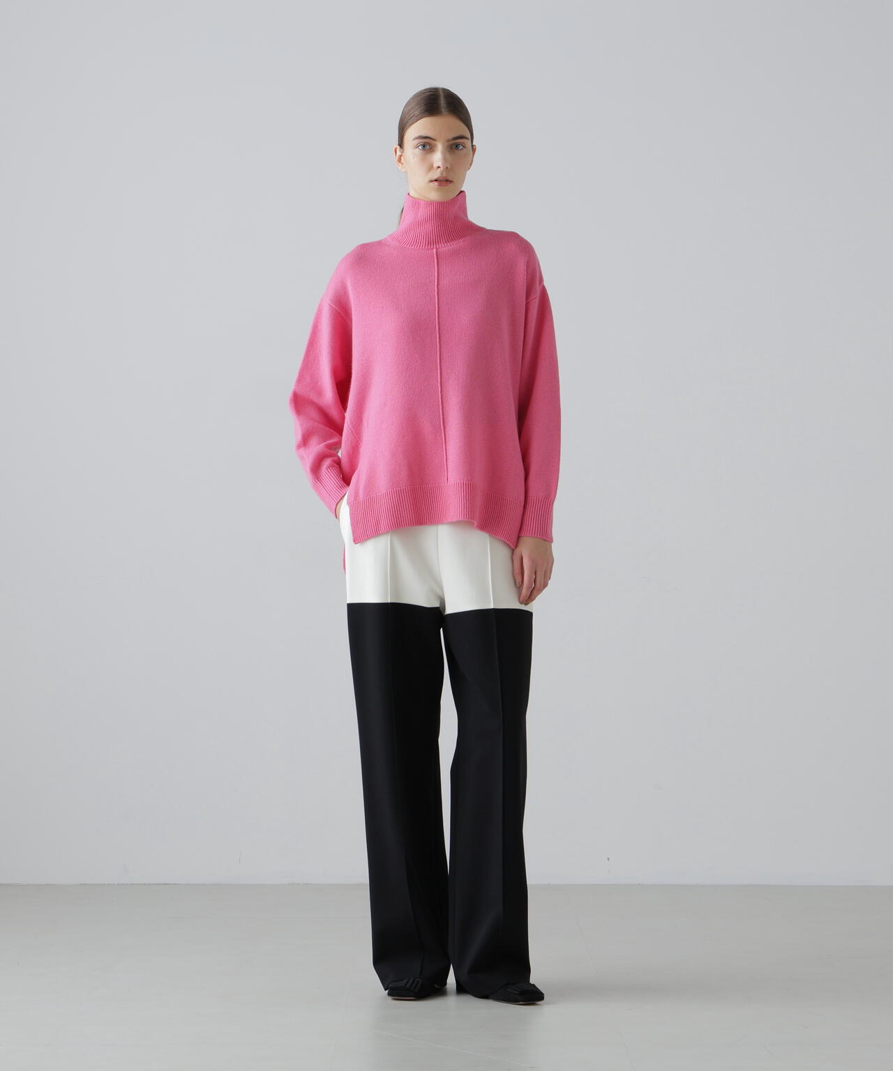 ウールカシミヤニットタートル