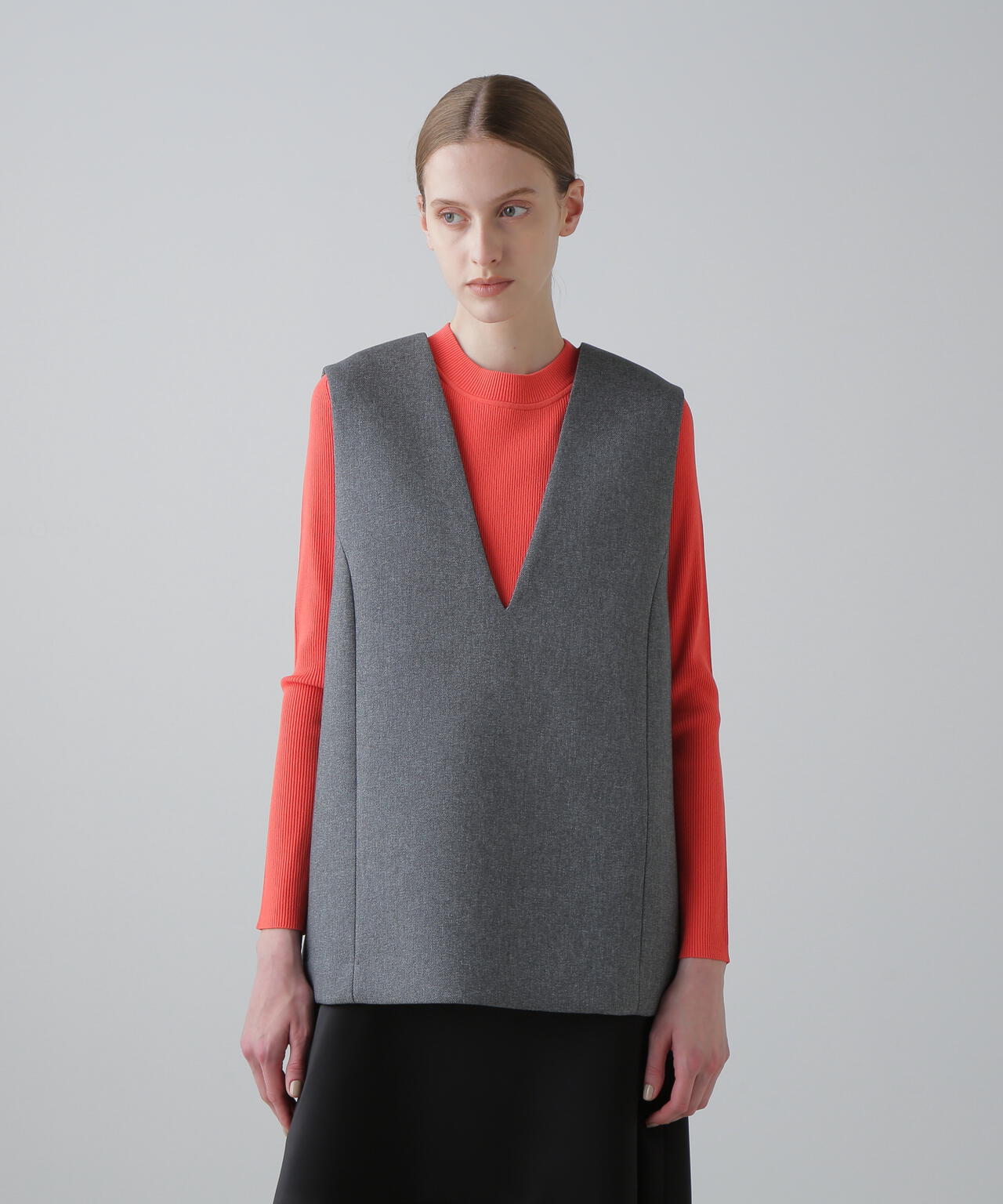 ベーシックリブニット