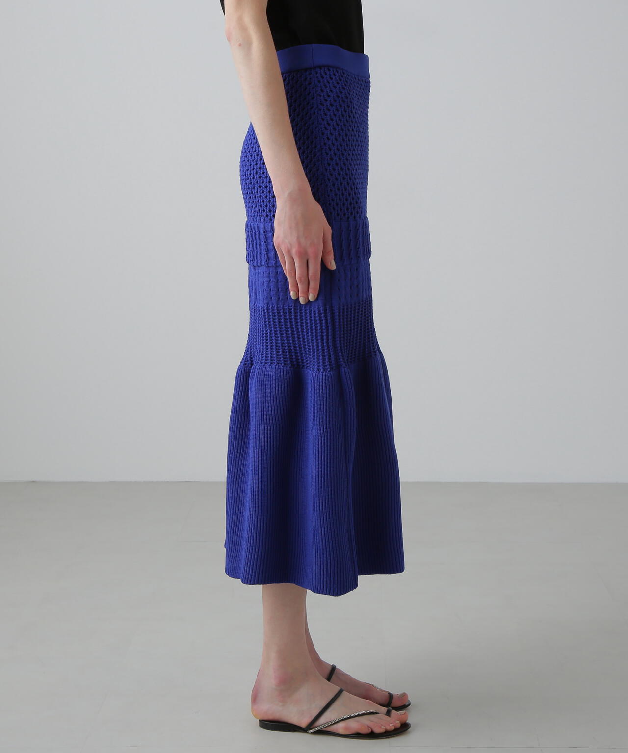 パターンニットスカート