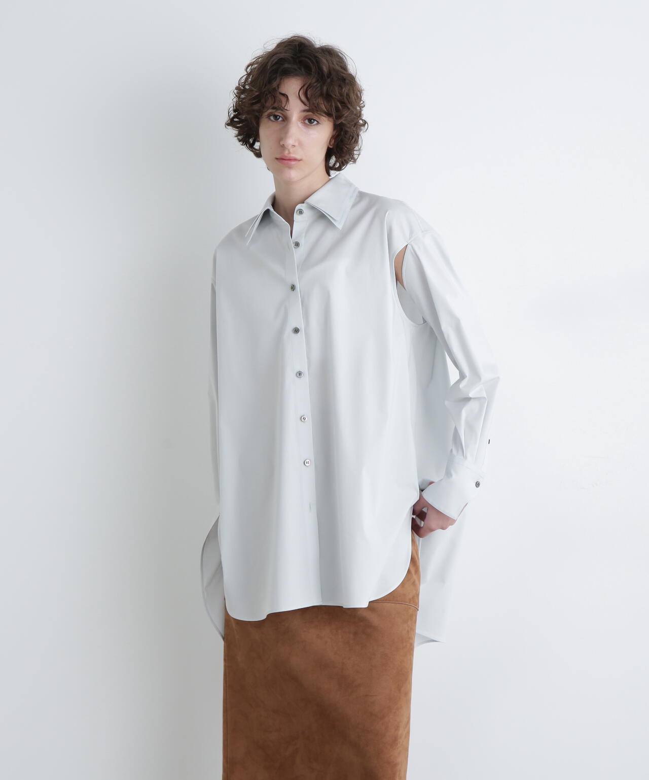 ＜UNiPH＞クリアコットンブラウス