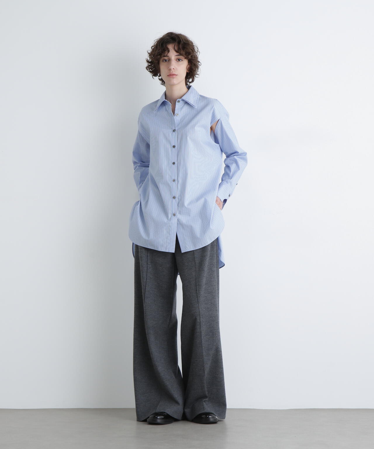 ＜UNiPH＞コンプレストウールパンツ