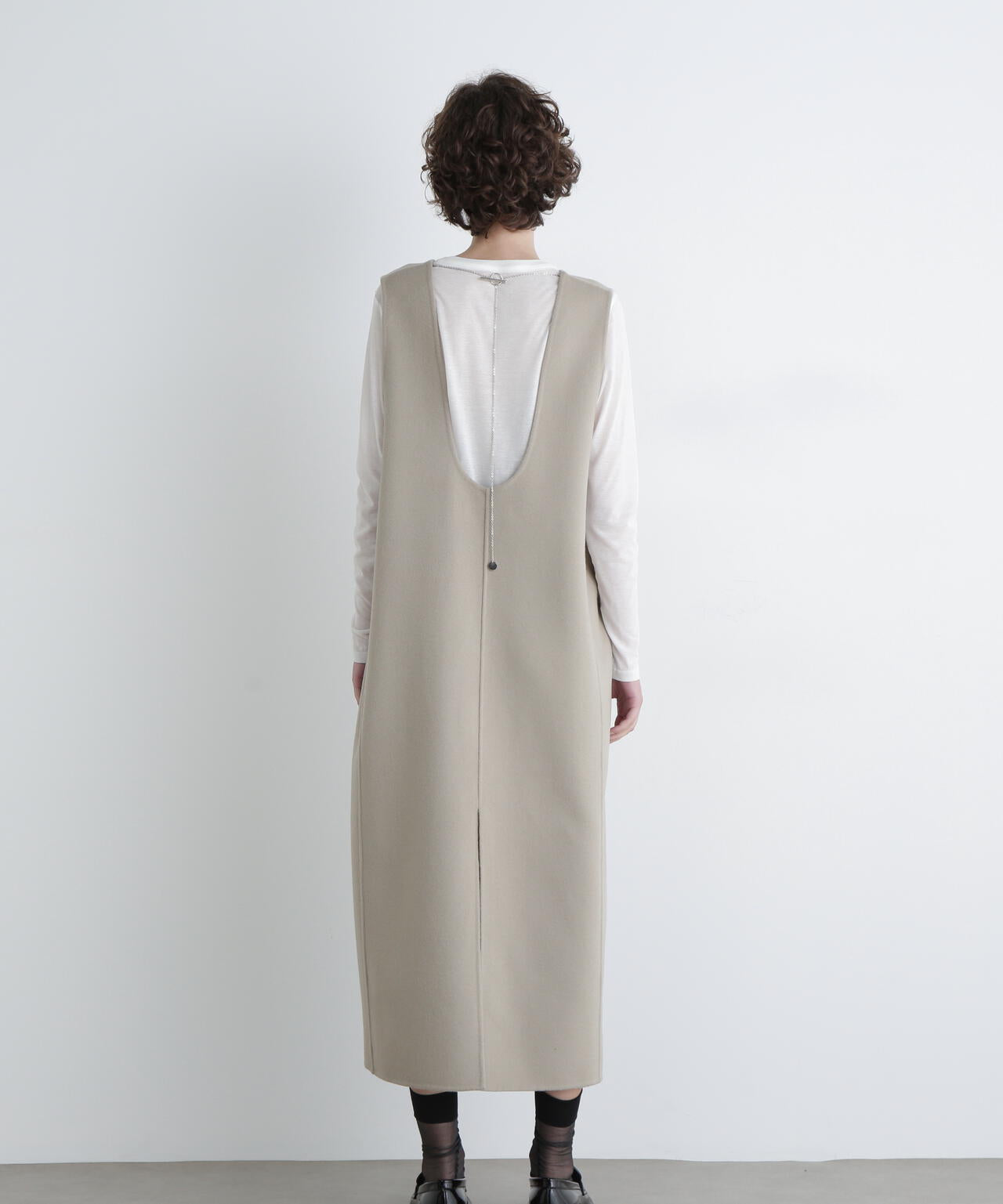 ＜UNiPH＞ソリッドウールリバーワンピース