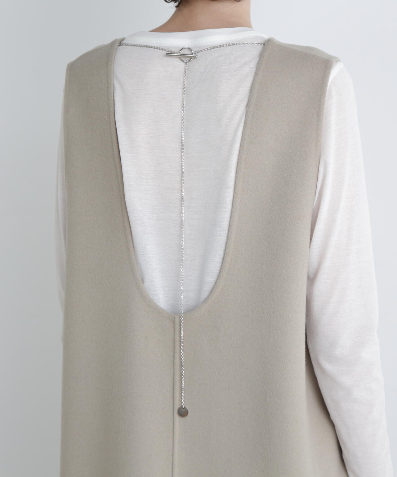 ＜UNiPH＞ソリッドウールリバーワンピース