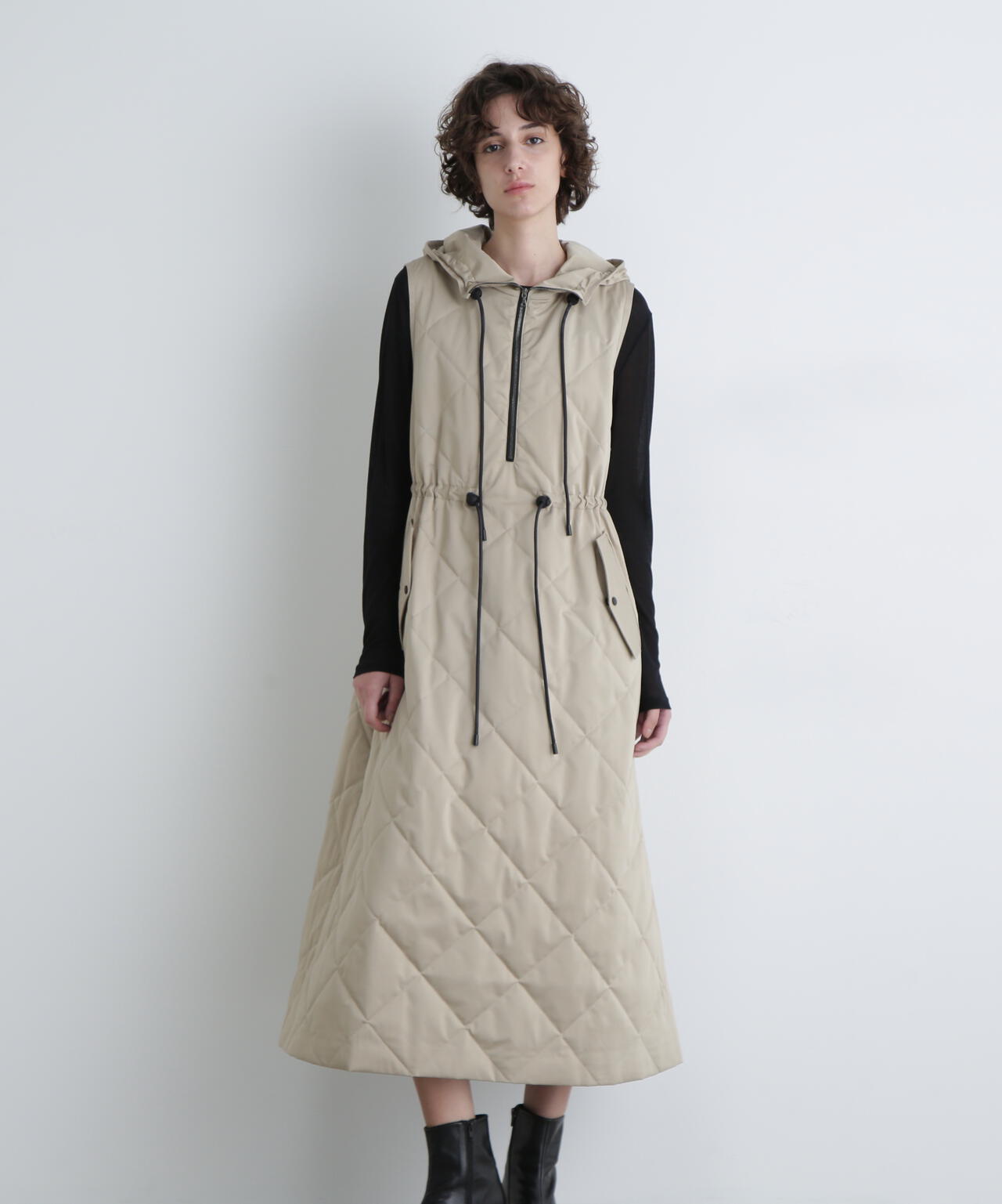 apolina キルティングワンピース 即納）キルティングワンピース ladies | Barbie Barbie