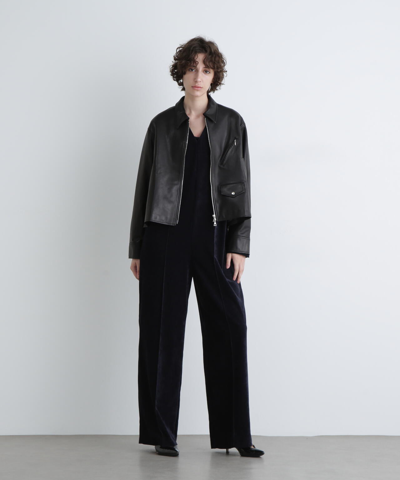 ＜UNiPH＞ゴートレザージャケット