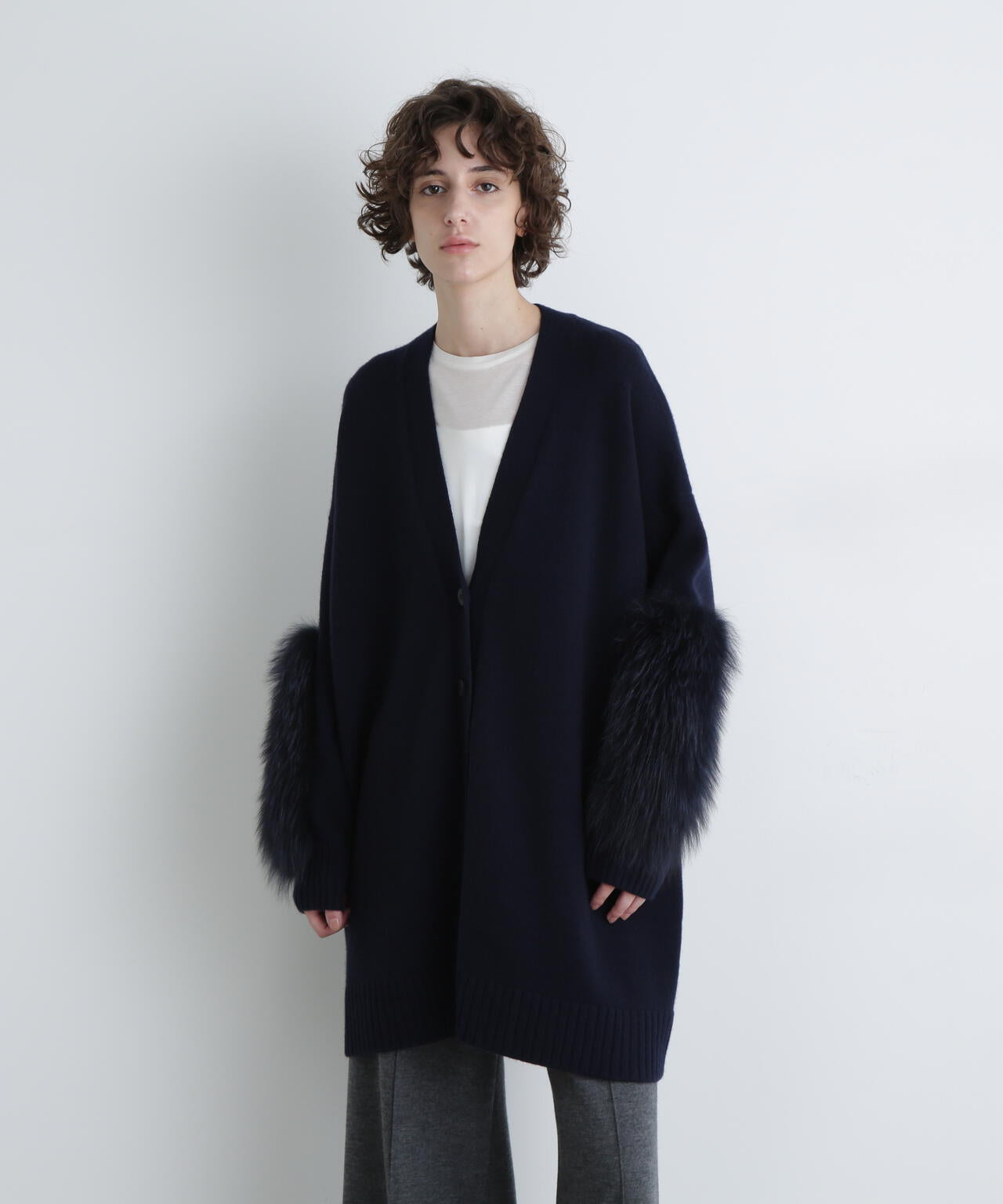 ＜UNiPH＞コージーニットカーディガン