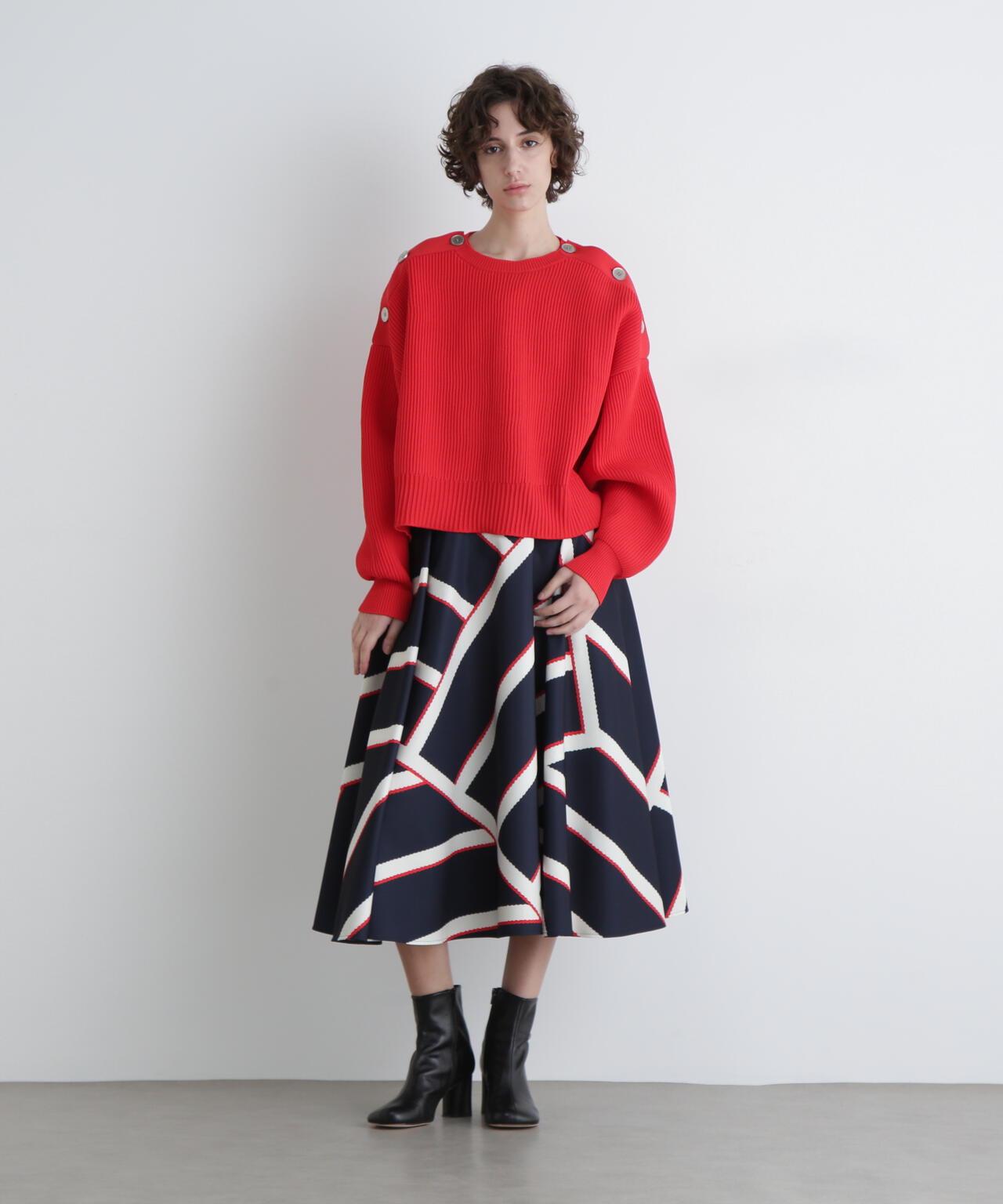 ＜UNiPH＞ボタンニットプルオーバー