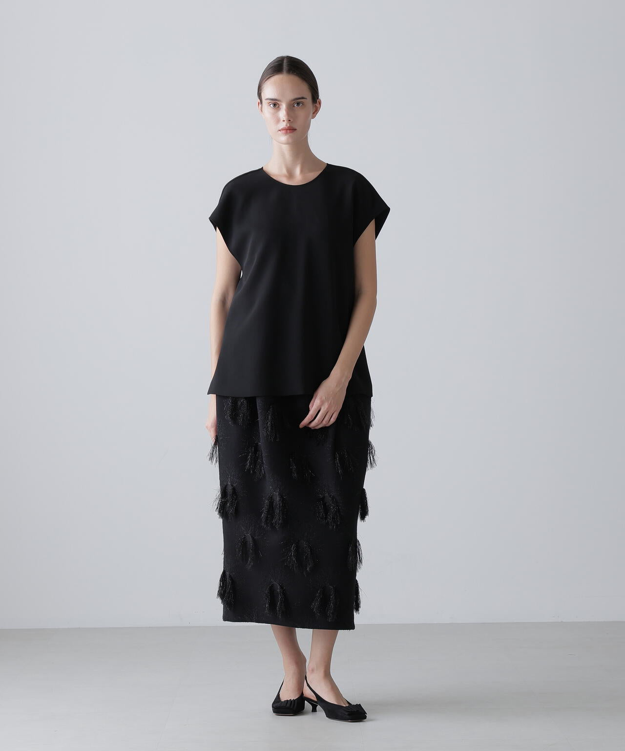 BLACK LABEL＞プレーンダブルクロスブラウス | ADORE（アドーア