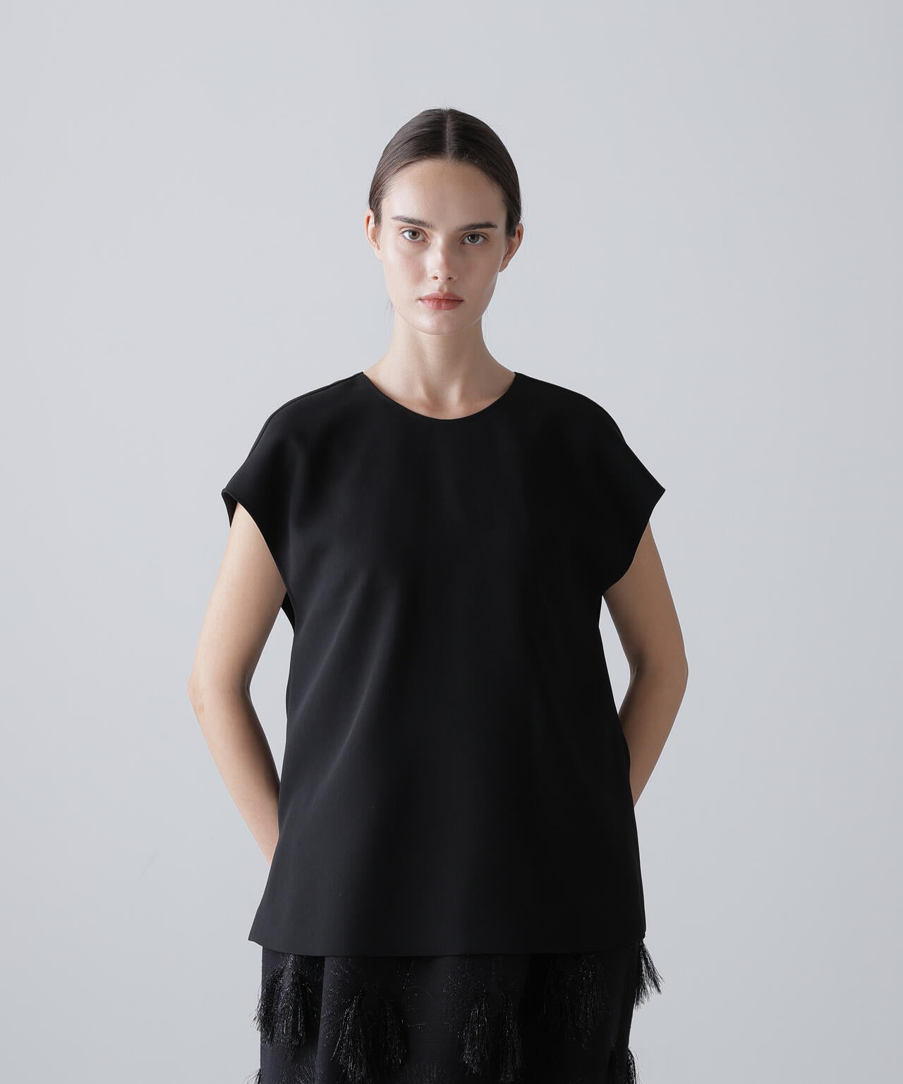 BLACK LABEL＞プレーンダブルクロスブラウス | ADORE（アドーア