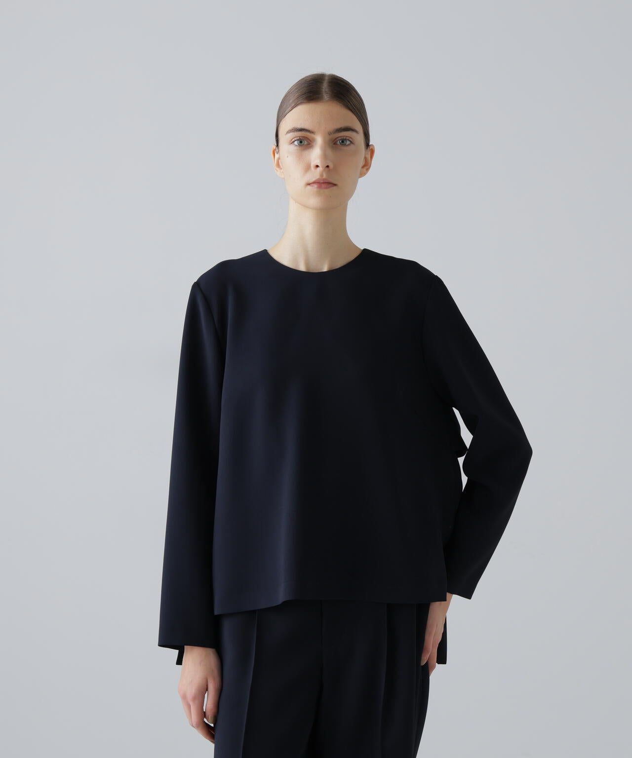 ストレッチジョーゼットブラウス