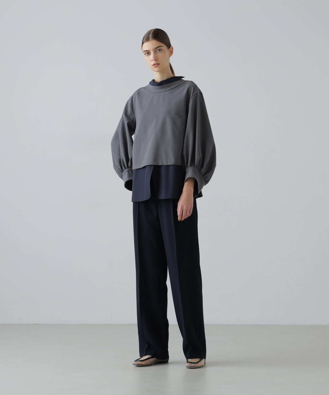 レイヤードカラーブラウス