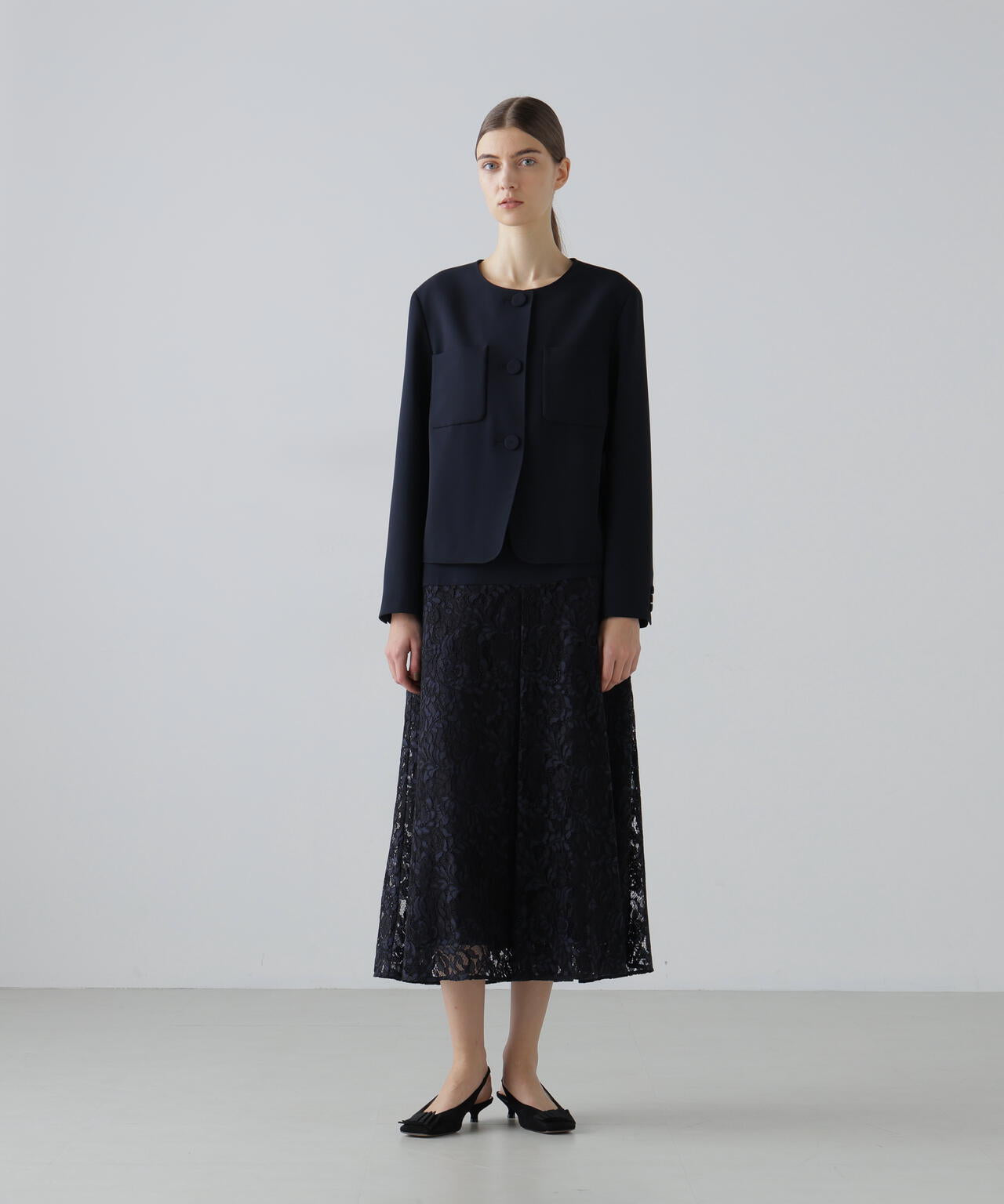 ストレッチジョーゼットスカート