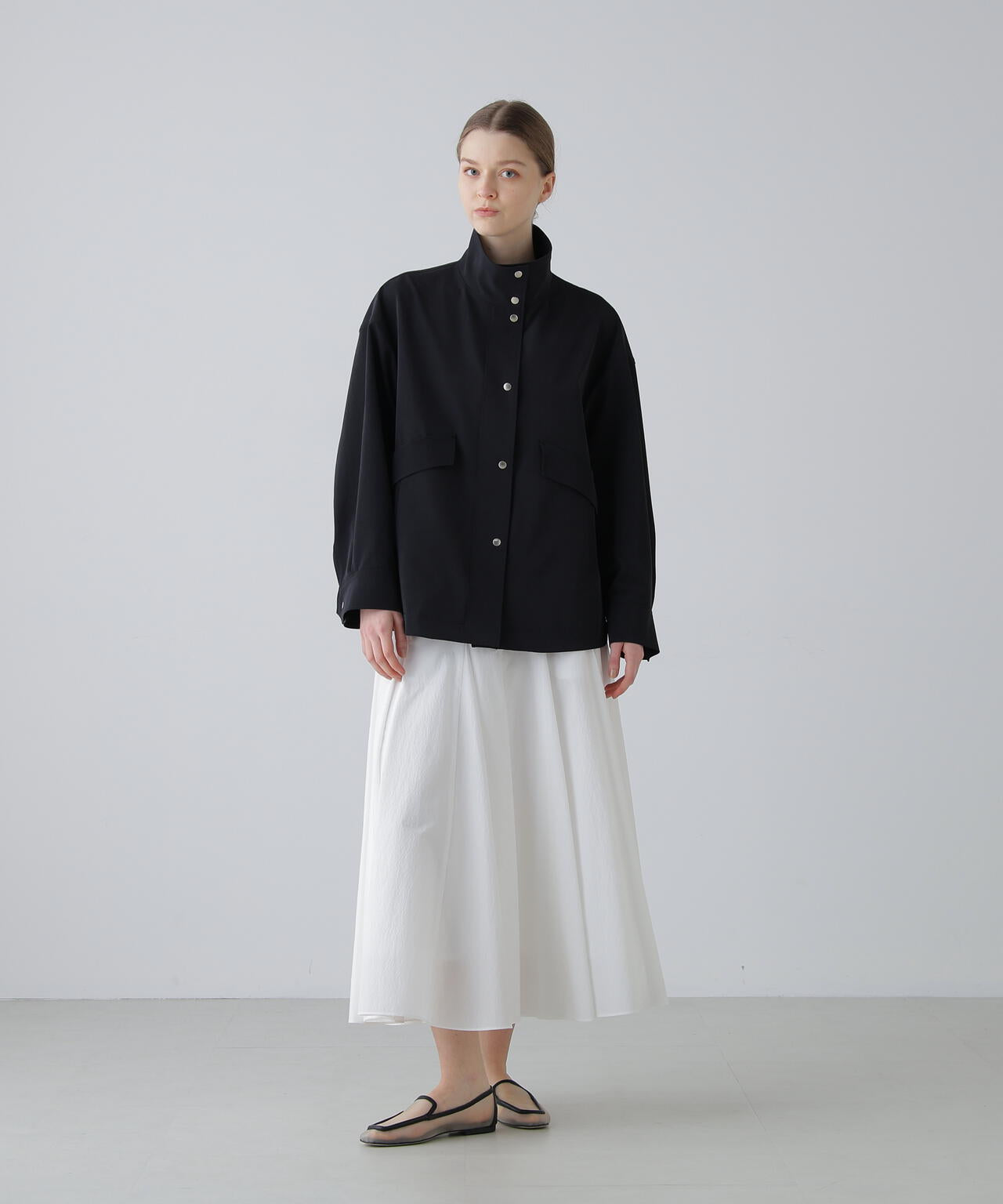 ペーパーライクナイロンスカート