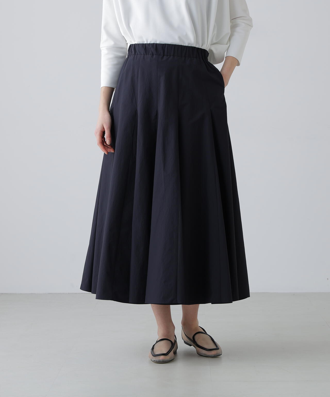 ペーパーライクナイロンスカート