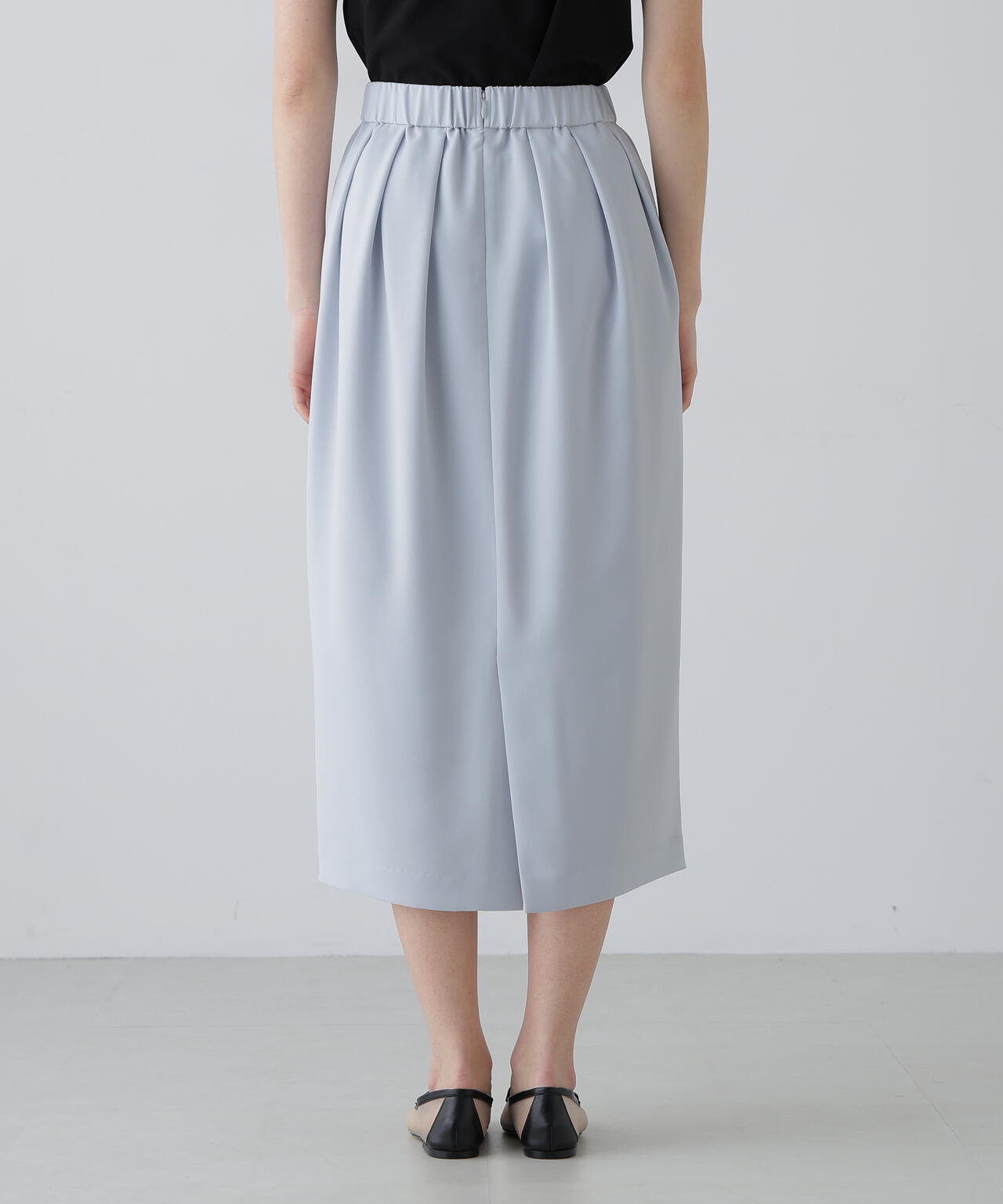 バックサテンジョーゼットスカート