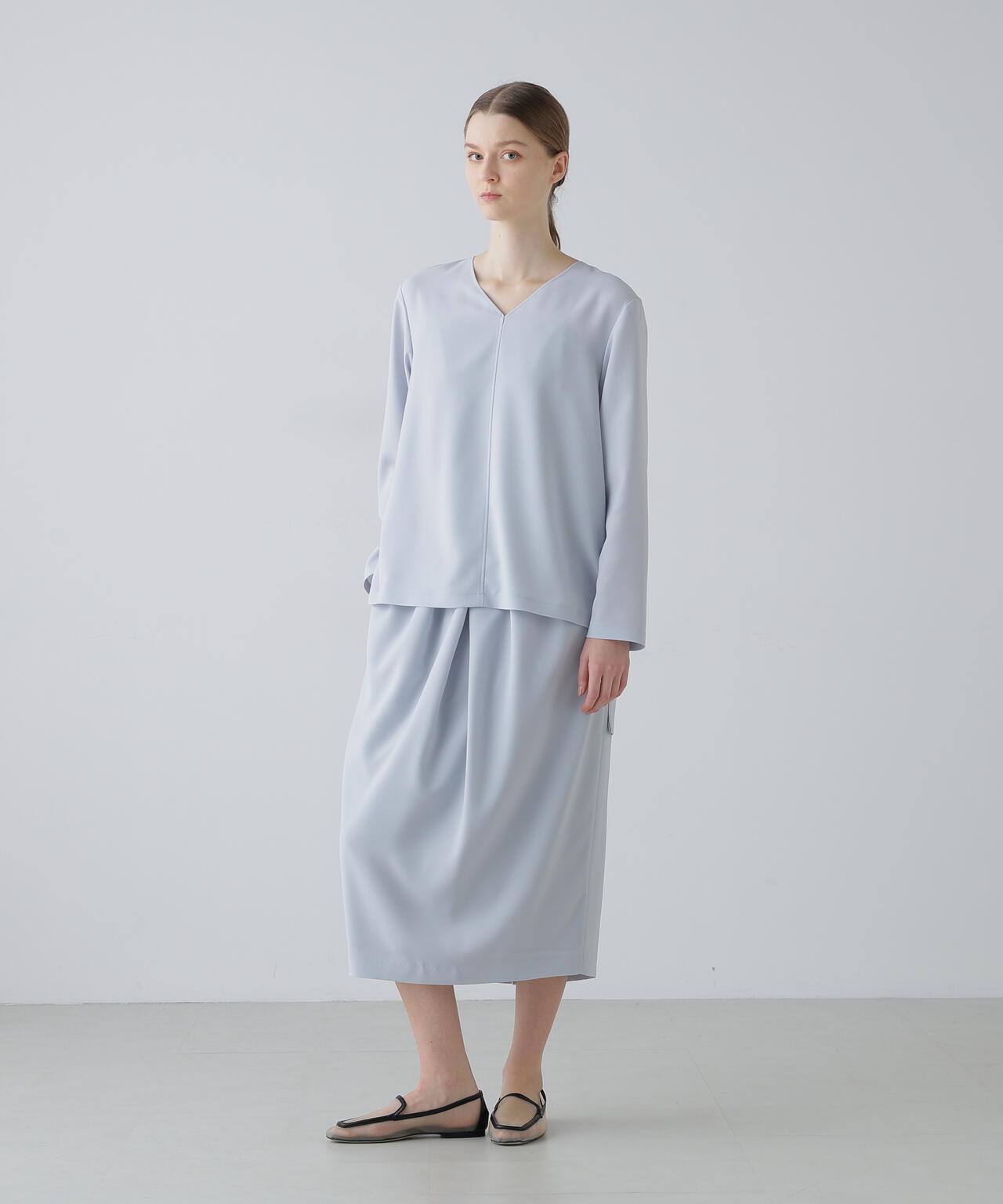 バックサテンジョーゼットスカート | ADORE（アドーア） ｜【公式