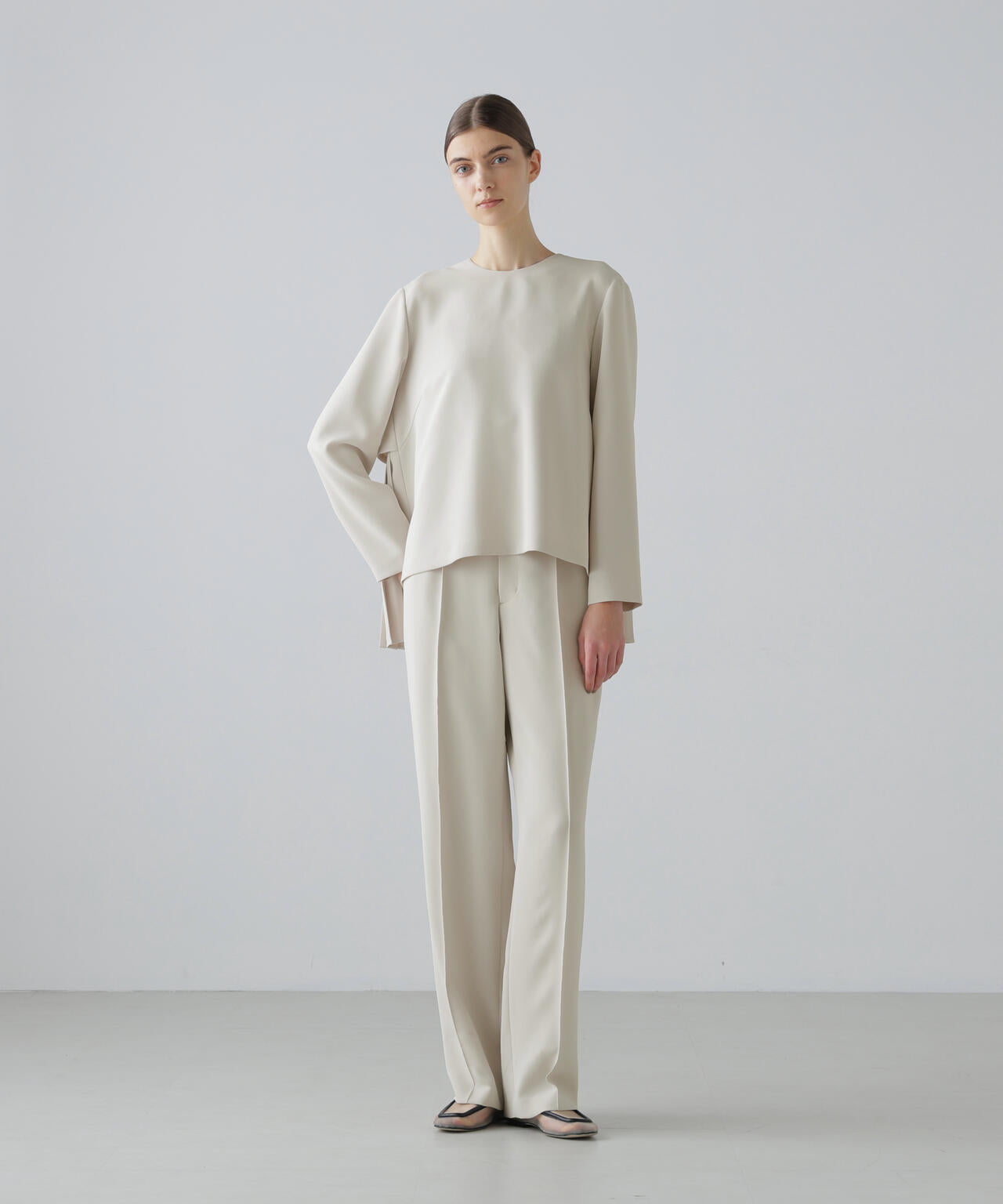 ストレッチジョーゼットパンツ