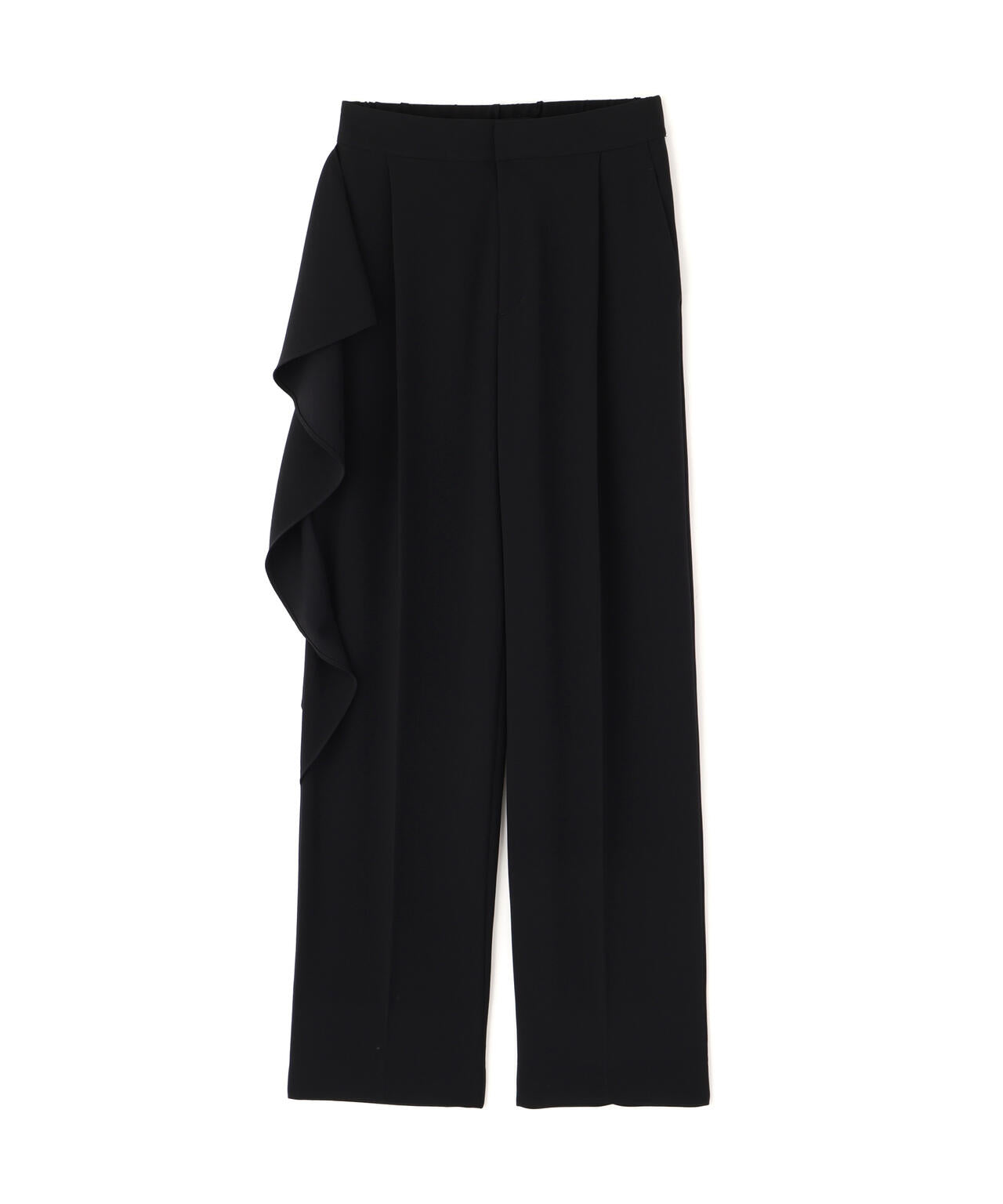 バックサテンジョーゼットパンツ