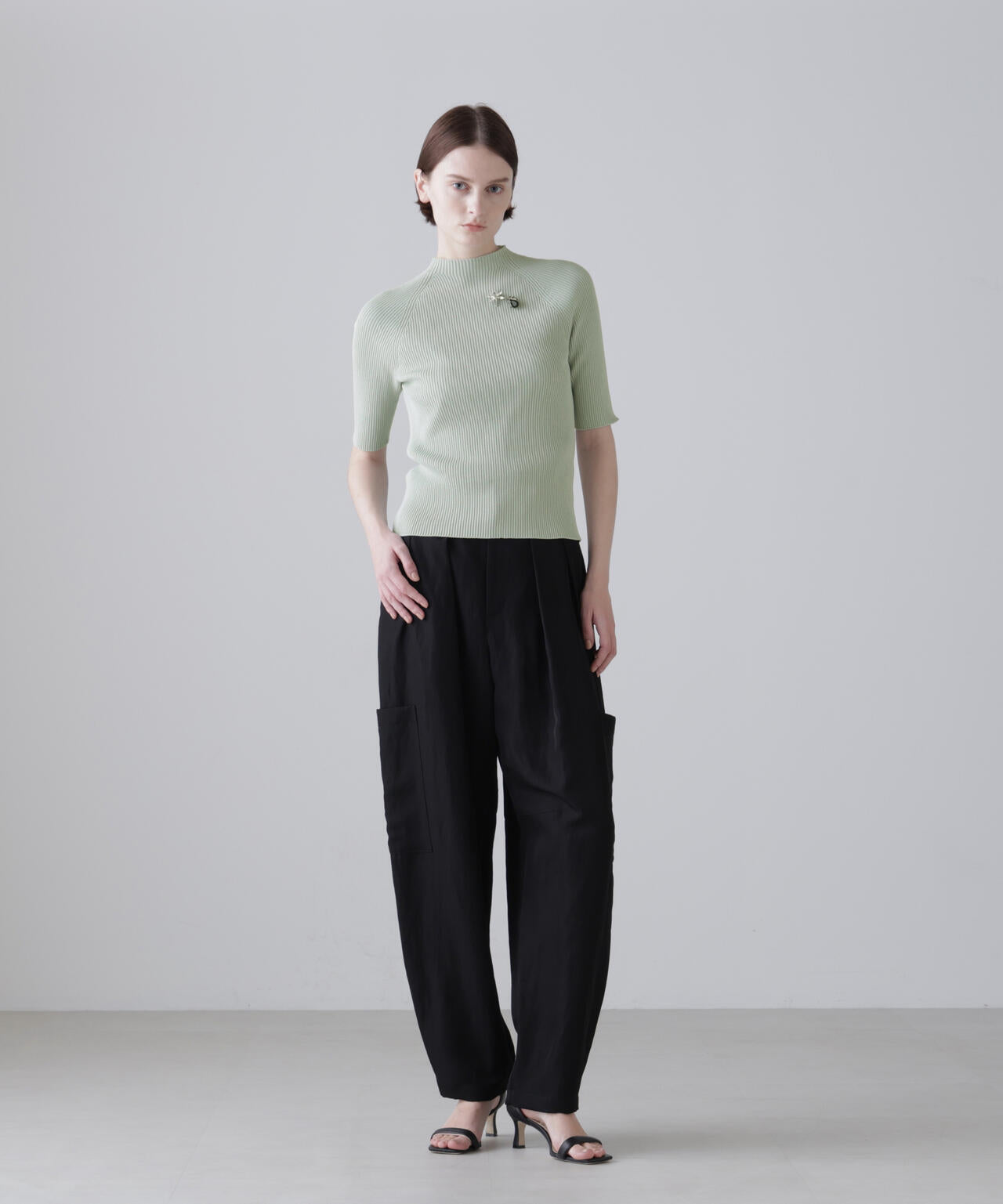 シルキープレーンクロスパンツ