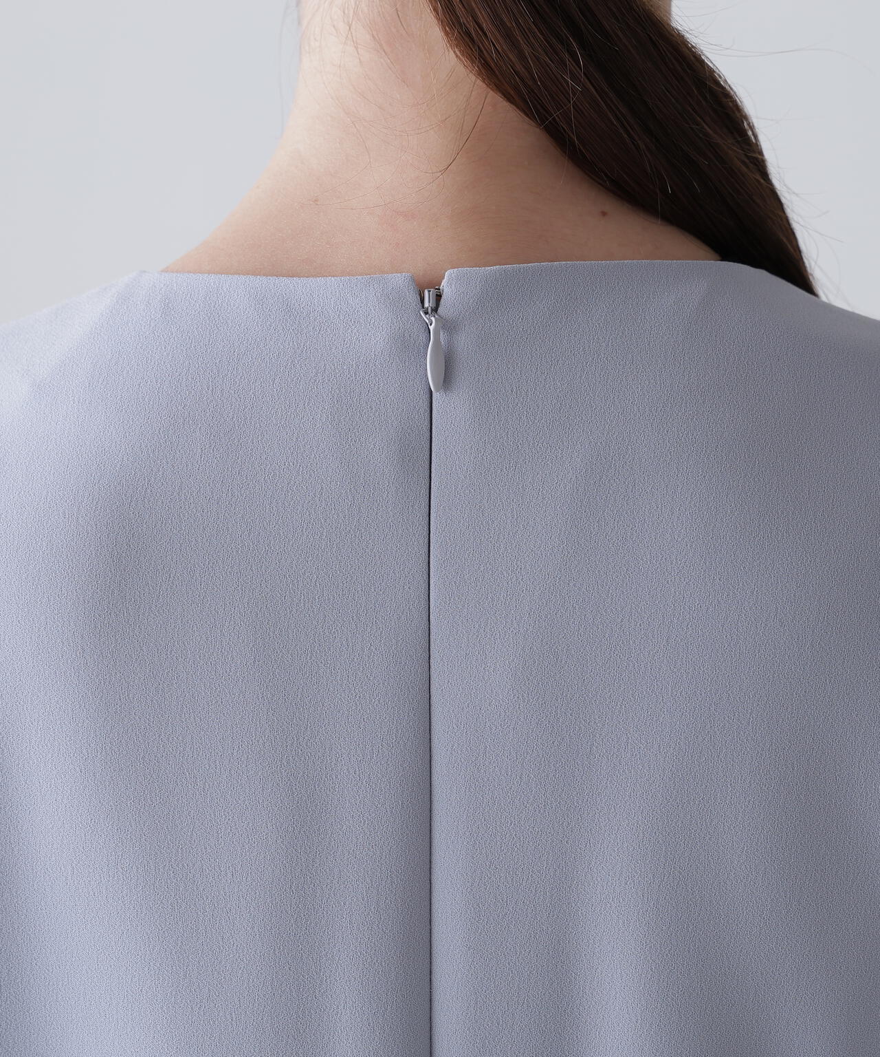 極美品 アドーア ADORE バックサテンアムンゼンワンピース ネイビー 36