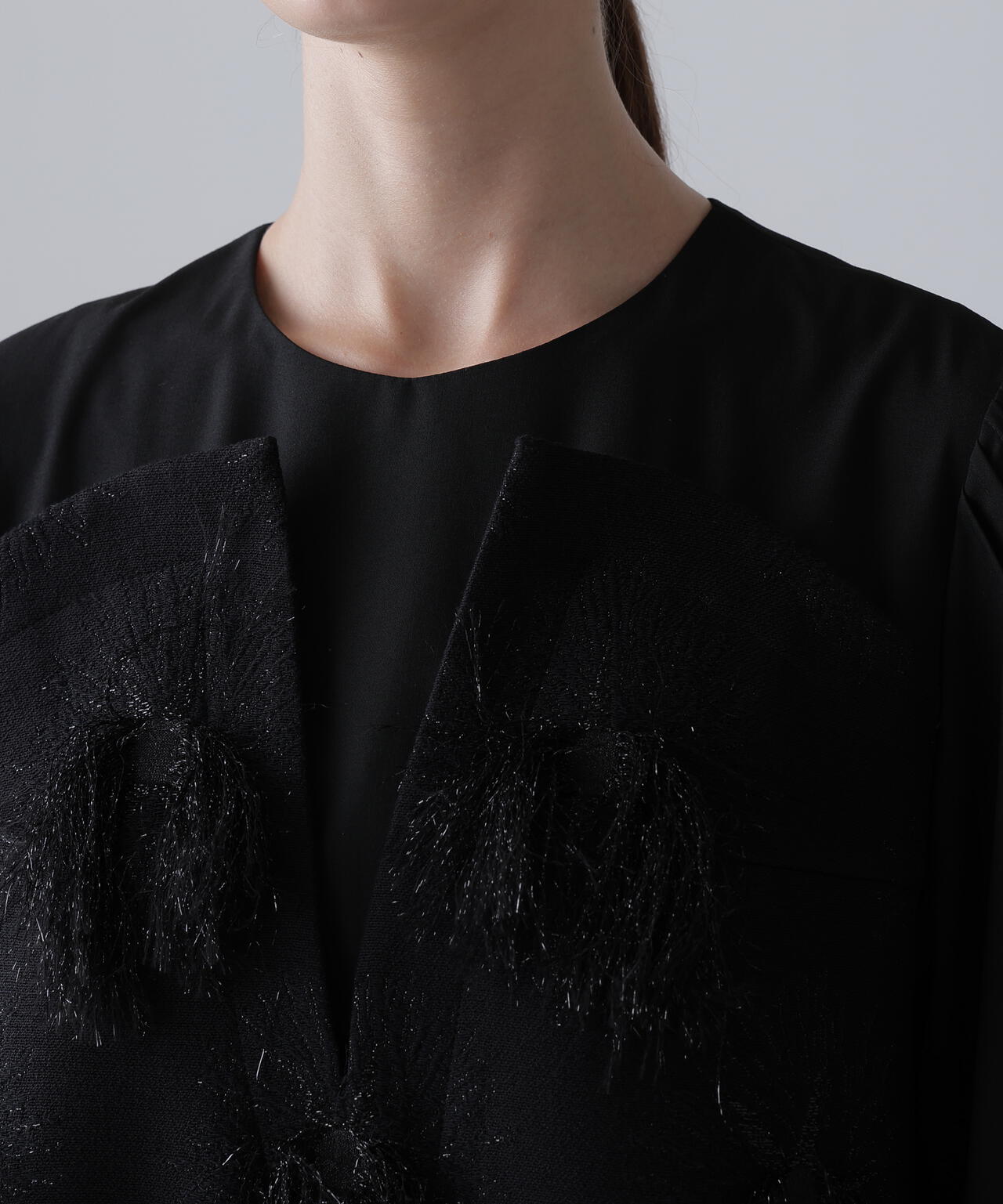 BLACK LABEL＞MALHIAウィーピングジャガードワンピース