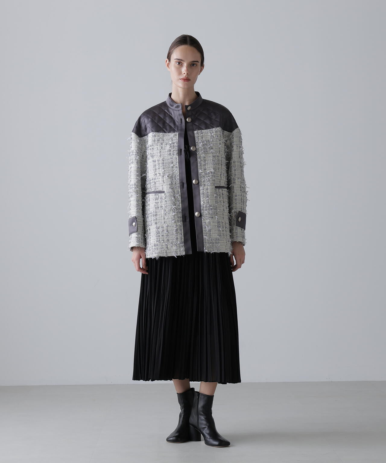 BLACK LABEL＞ハイツイストクレープワンピース | ADORE（アドーア