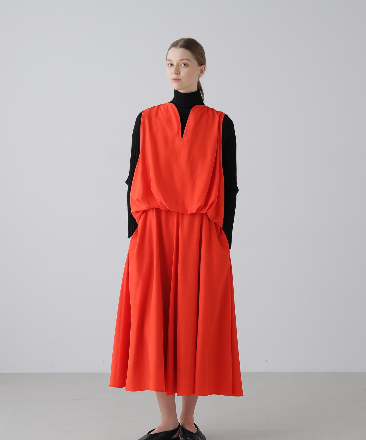 シルキークロスワンピース