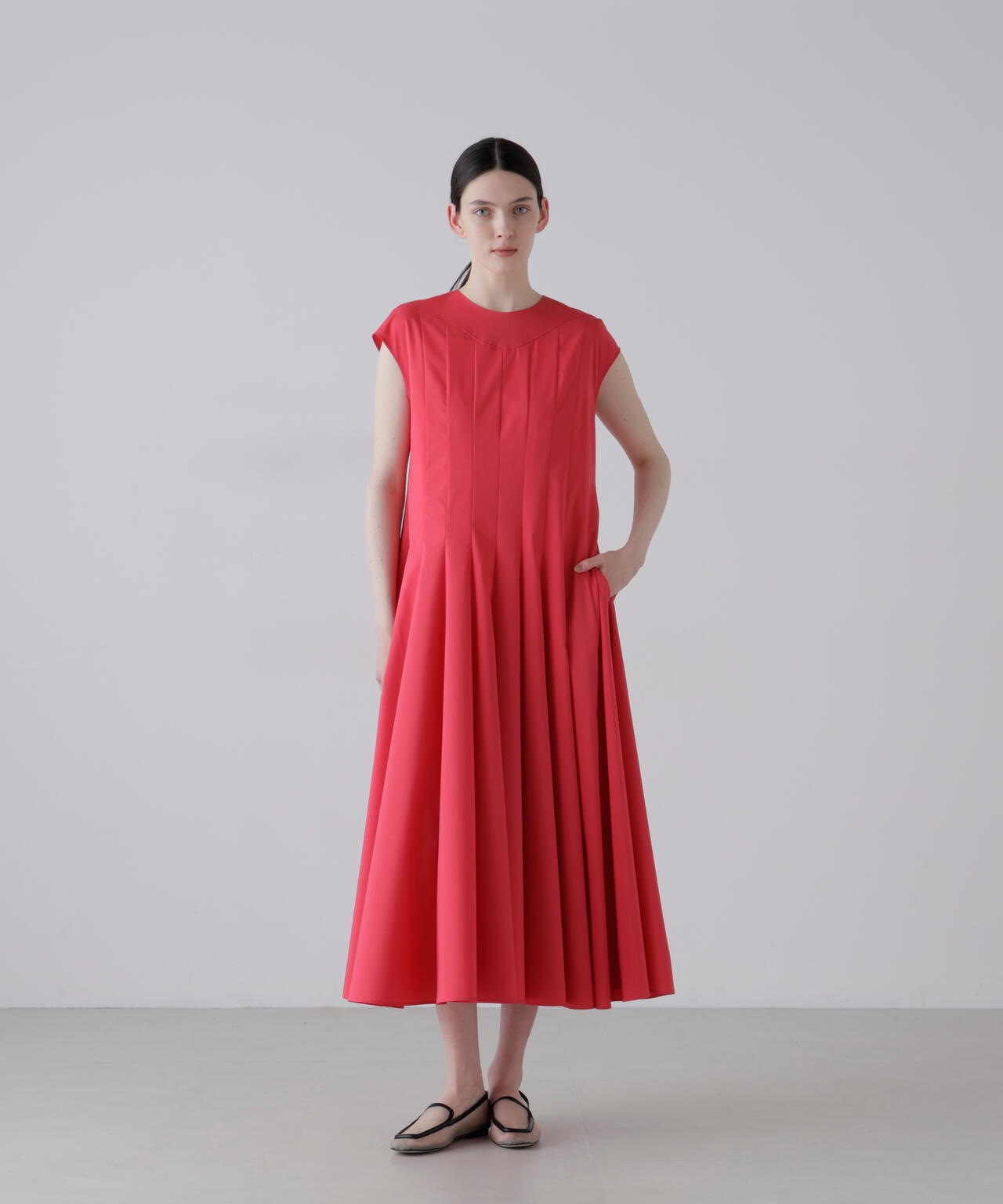 美品♪ アドーア ADORE フレアワンピース チュニック ブルー プレーンストレッチワンピース | ADORE（アドーア） ｜【公式】通販mix